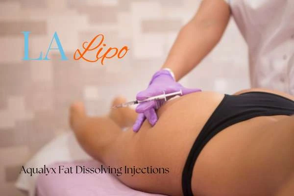Woman having fat dissolving injections Sidcup on thighs