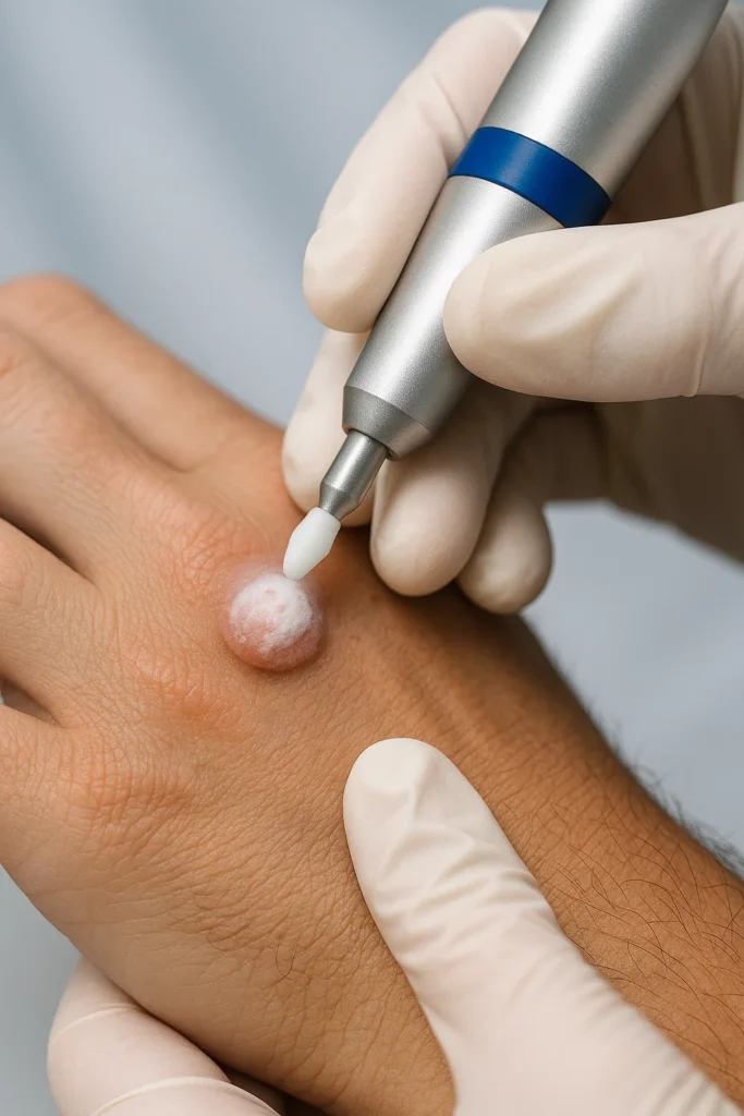 example of wart removal Sidcup using cryopen