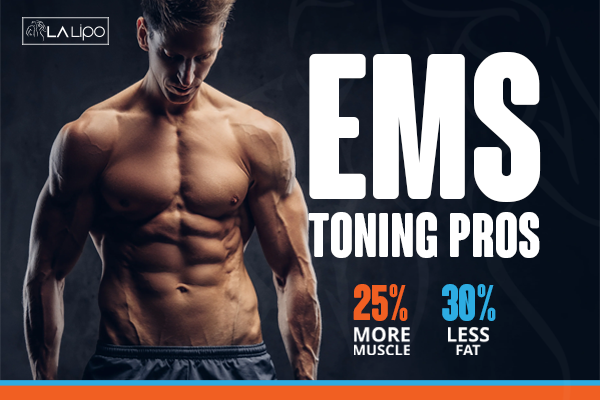 Image of man with sculpted stomach showing the fat loss and muscle gain of LA-EMS Body Sculpting Treatment Sidcup