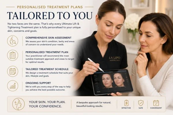 book a consultation about your ultimate lift and tighten treatment Sidcup