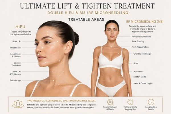 Areas of the body that can be treated - ultimate skin tighten treatment Sidcup